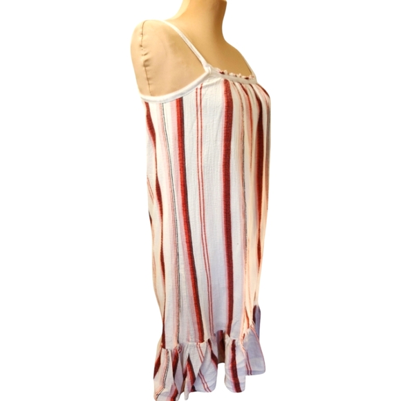 MADEWELL Ruffle Hem Striped Sundress -  Size XS - Picture 7 of 15